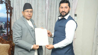 Chair Lamichhane meets Speaker Ghimire