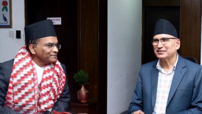 New NRB Governor Poudel meets with DPM and Finance Minister…
