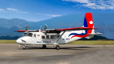 Both twin otter aircraft of NA resume regular flights