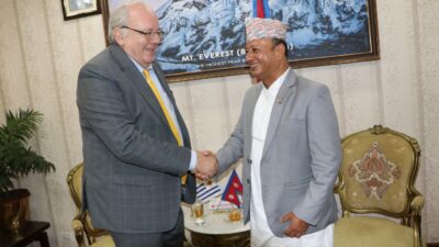 Energy Minister Khadka, Non-resident Ambassador of Uruguay, Guani, meet