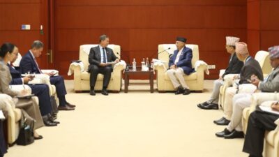 Prime Minister Oli and his Cambodian counterpart Manet hold meeting