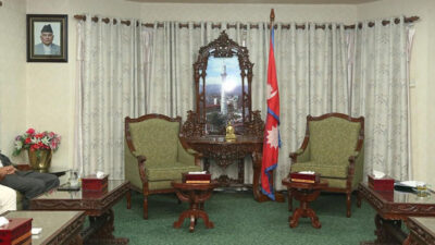 Speaker Aryal holds discussions with former Speakers