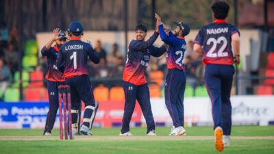Nepal defeats UAE by 8 wickets, series tied at 1-1