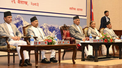 Rule-based system and traditions should be followed: President Paudel