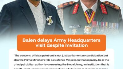 Balen delays Army Headquarters visit despite invitation