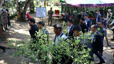 PM Shah inspects flood-hit areas in Nuwakot