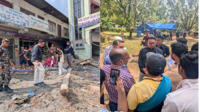 Finance Minister inspects flood relief operations in Nuwakot
