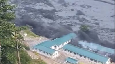 Flash flood sweeps away riverside bazaar and hydropower camp